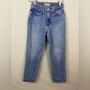 Madewell Medium Wash The Perfect Vintage Straight Jean High Rise 25p